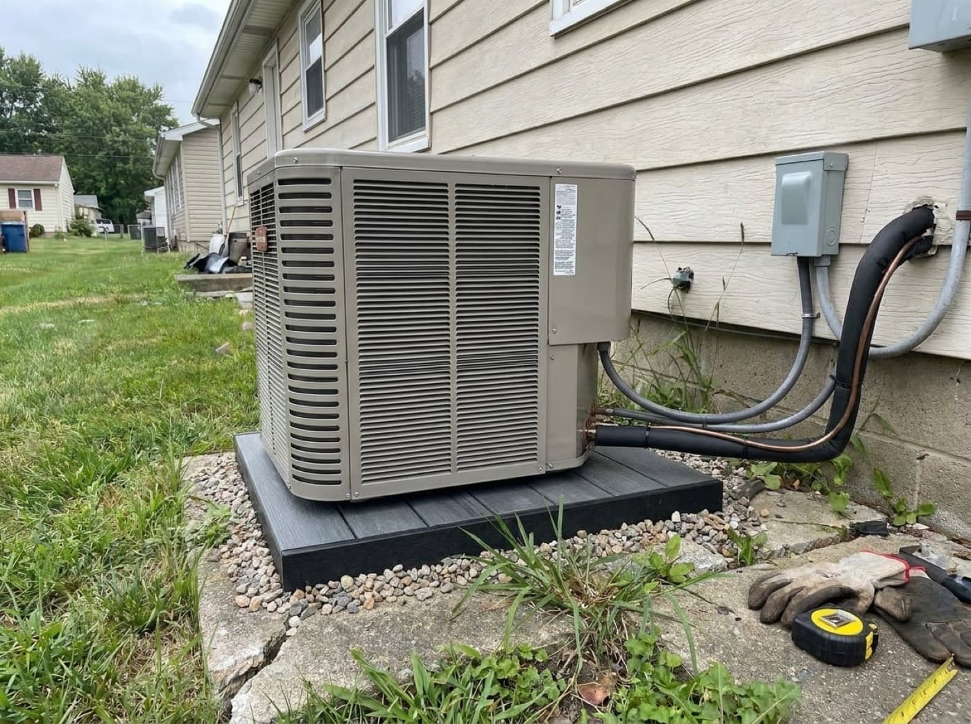 Completed heating & cooling work