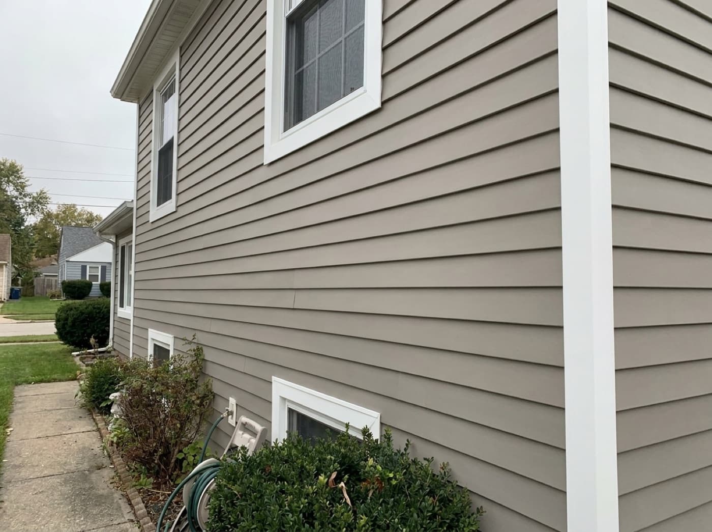 Completed siding & exterior work